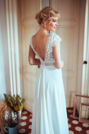 Robe de mariée bohème Joséphine - ELSA GARY - Caralys Nice
